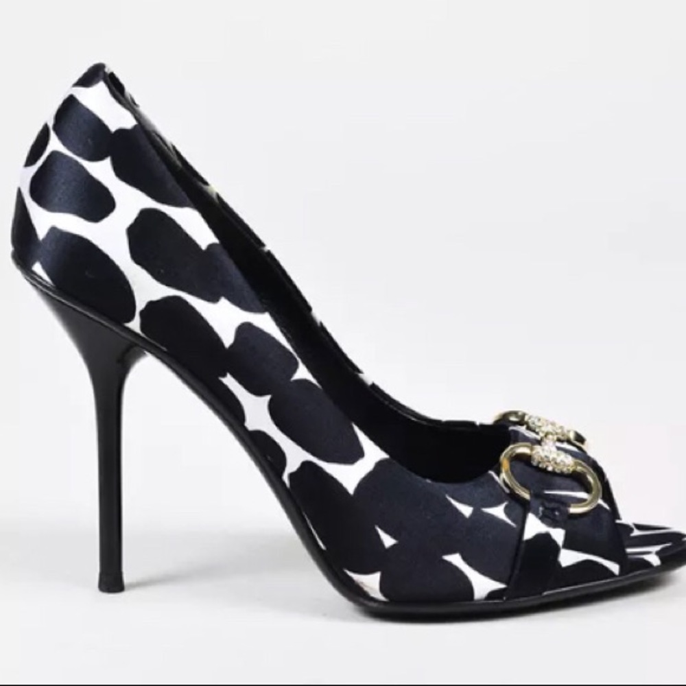 NO LONGER AVAILABLE GUCCI crystal encrust horsebit